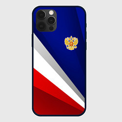 Чехол для iPhone 12 Pro Россия - униформа федерации, цвет: 3D-черный