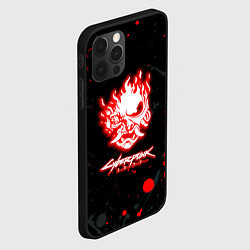 Чехол для iPhone 12 Pro Samurai flame logo, цвет: 3D-черный — фото 2