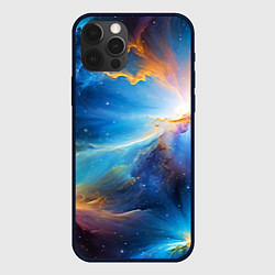 Чехол для iPhone 12 Pro Космический пейзаж - галактики, цвет: 3D-черный