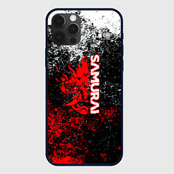 Чехол для iPhone 12 Pro Samurai брызги красок, цвет: 3D-черный