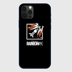 Чехол для iPhone 12 Pro Rainbow six action game, цвет: 3D-черный