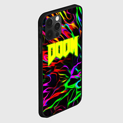 Чехол для iPhone 12 Pro Doom optical colors, цвет: 3D-черный — фото 2