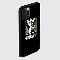 Чехол для iPhone 12 Pro Rainbow six шутер онлайн, цвет: 3D-черный — фото 2