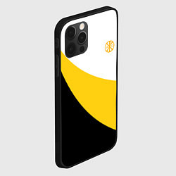 Чехол для iPhone 12 Pro За веру царя и святую триединую Русь малая желтая, цвет: 3D-черный — фото 2