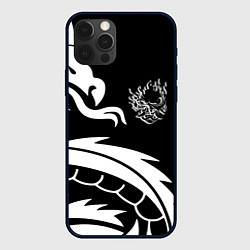 Чехол для iPhone 12 Pro Samurai dragon steel japan, цвет: 3D-черный