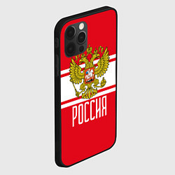 Чехол для iPhone 12 Pro Герб Российской Федерации, цвет: 3D-черный — фото 2