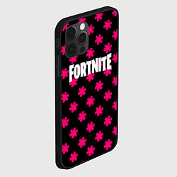 Чехол для iPhone 12 Pro Fortnite snowflake pattern, цвет: 3D-черный — фото 2