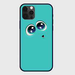 Чехол для iPhone 12 Pro Зависть эмоции - глаза крупно, цвет: 3D-черный