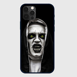 Чехол для iPhone 12 Pro Ужасная монашка, цвет: 3D-черный