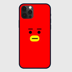 Чехол для iPhone 12 Pro BT21 Tata, цвет: 3D-черный