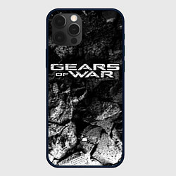 Чехол для iPhone 12 Pro Gears of War black graphite, цвет: 3D-черный
