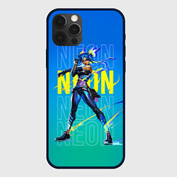 Чехол для iPhone 12 Pro Neon Valorant, цвет: 3D-черный