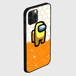 Чехол для iPhone 12 Pro Амонг ас оранжевый, цвет: 3D-черный — фото 2