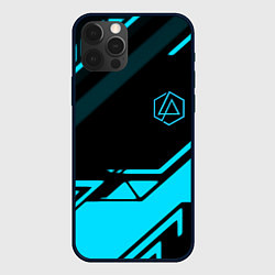 Чехол для iPhone 12 Pro Linkin park geometry, цвет: 3D-черный