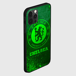 Чехол для iPhone 12 Pro Chelsea - green gradient, цвет: 3D-черный — фото 2