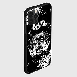 Чехол для iPhone 12 Pro My Chemical Romance рок пес, цвет: 3D-черный — фото 2