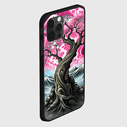 Чехол для iPhone 12 Pro Большое дерево сакура, цвет: 3D-черный — фото 2