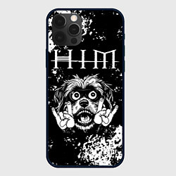 Чехол для iPhone 12 Pro HIM рок пес, цвет: 3D-черный