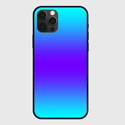 Чехол для iPhone 12 Pro Неоновый градиент текстура, цвет: 3D-черный