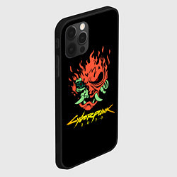 Чехол для iPhone 12 Pro Cyberpunk 2077 logo, цвет: 3D-черный — фото 2