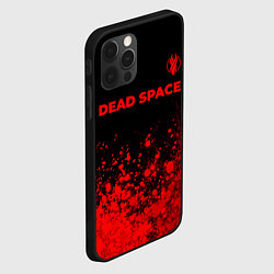 Чехол для iPhone 12 Pro Dead Space - red gradient посередине, цвет: 3D-черный — фото 2