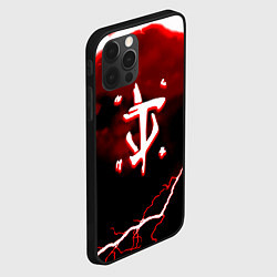 Чехол для iPhone 12 Pro Doom storm logo, цвет: 3D-черный — фото 2