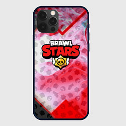 Чехол для iPhone 12 Pro Brawl stars geometry smoke, цвет: 3D-черный