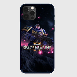 Чехол для iPhone 12 Pro Темный ультрамарин Warhammer 40000 space marine 2, цвет: 3D-черный