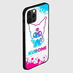 Чехол для iPhone 12 Pro Kuromi neon gradient style, цвет: 3D-черный — фото 2