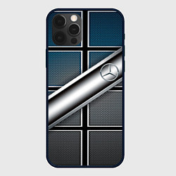 Чехол для iPhone 12 Pro Mercedes benz sport geometry, цвет: 3D-черный