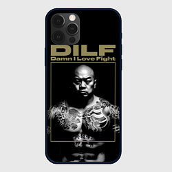 Чехол для iPhone 12 Pro DILF - damn I love fights, цвет: 3D-черный