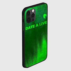 Чехол для iPhone 12 Pro Date A Live - green gradient посередине, цвет: 3D-черный — фото 2