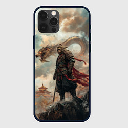 Чехол iPhone 12 Pro Wukong и дракон