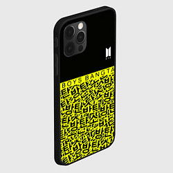 Чехол для iPhone 12 Pro BTS pattern kpop, цвет: 3D-черный — фото 2