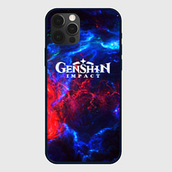 Чехол для iPhone 12 Pro Genshin Impact space, цвет: 3D-черный