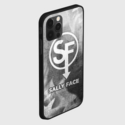 Чехол для iPhone 12 Pro Sally Face - grey gradient, цвет: 3D-черный — фото 2