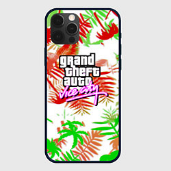 Чехол для iPhone 12 Pro GTA tropicano steel, цвет: 3D-черный