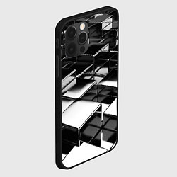 Чехол для iPhone 12 Pro Хромированные плиты, цвет: 3D-черный — фото 2