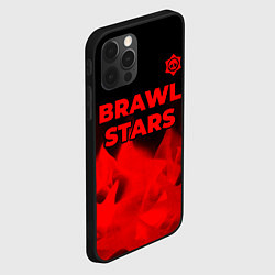 Чехол для iPhone 12 Pro Brawl Stars - red gradient посередине, цвет: 3D-черный — фото 2