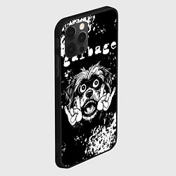 Чехол для iPhone 12 Pro Garbage рок пес, цвет: 3D-черный — фото 2