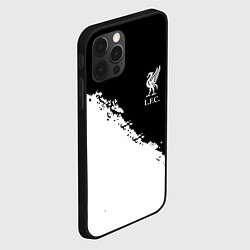 Чехол для iPhone 12 Pro Liverpool fc белые краски, цвет: 3D-черный — фото 2