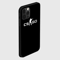 Чехол для iPhone 12 Pro CSGO logo, цвет: 3D-черный — фото 2