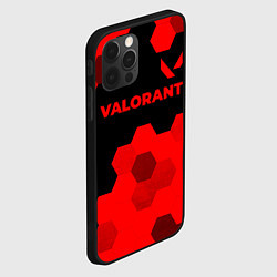 Чехол для iPhone 12 Pro Valorant - red gradient посередине, цвет: 3D-черный — фото 2