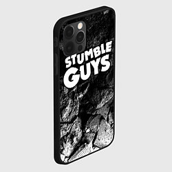 Чехол для iPhone 12 Pro Stumble Guys black graphite, цвет: 3D-черный — фото 2