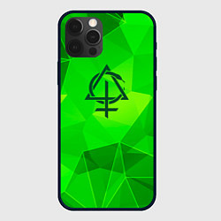 Чехол для iPhone 12 Pro Behemoth green poly, цвет: 3D-черный
