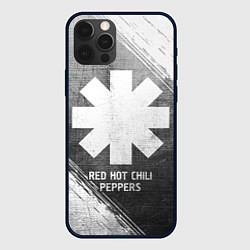 Чехол для iPhone 12 Pro Red Hot Chili Peppers - grey gradient, цвет: 3D-черный