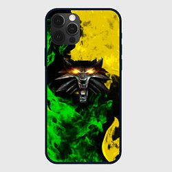 Чехол для iPhone 12 Pro The Witcher in fire, цвет: 3D-черный