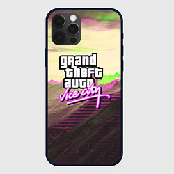 Чехол для iPhone 12 Pro Vice city glitch, цвет: 3D-черный