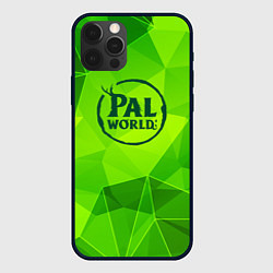 Чехол для iPhone 12 Pro Palworld green poly, цвет: 3D-черный