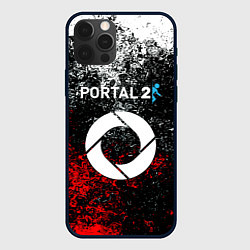 Чехол для iPhone 12 Pro Portal брызги красок, цвет: 3D-черный